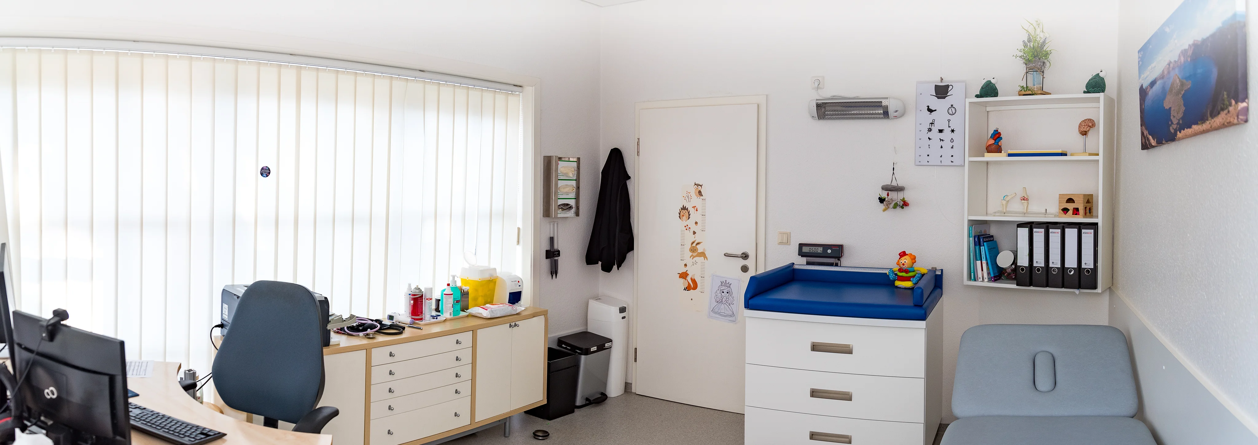 Ansicht eines Behandlungszimmers in der Praxis